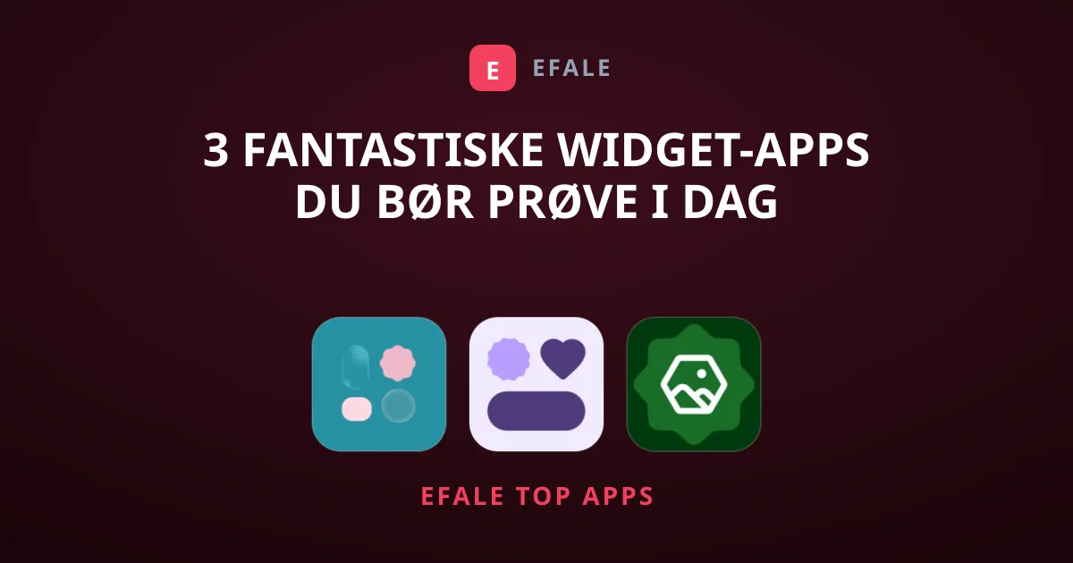 3 Fantastiske Widget-apps Du Bør Prøve I Dag